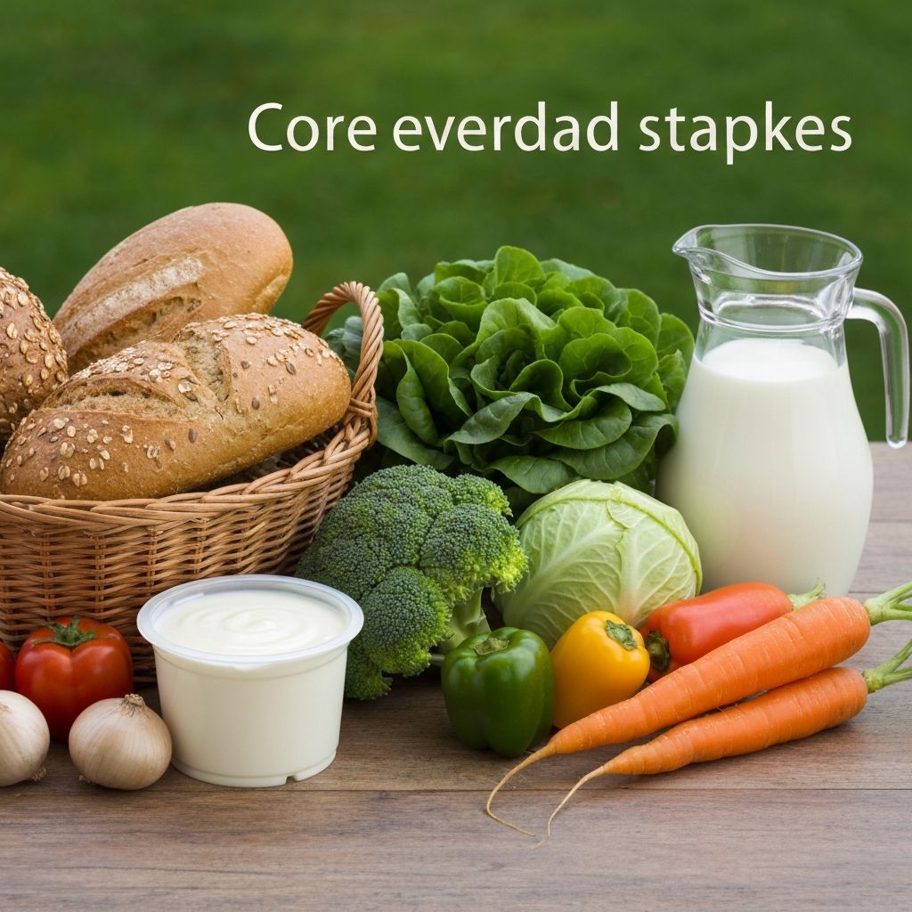 Alltägliche Lebensmittel